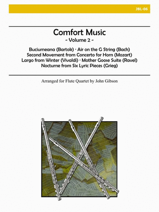 Book cover for Comfort Music, Vol. 2 for Flute Quartet
