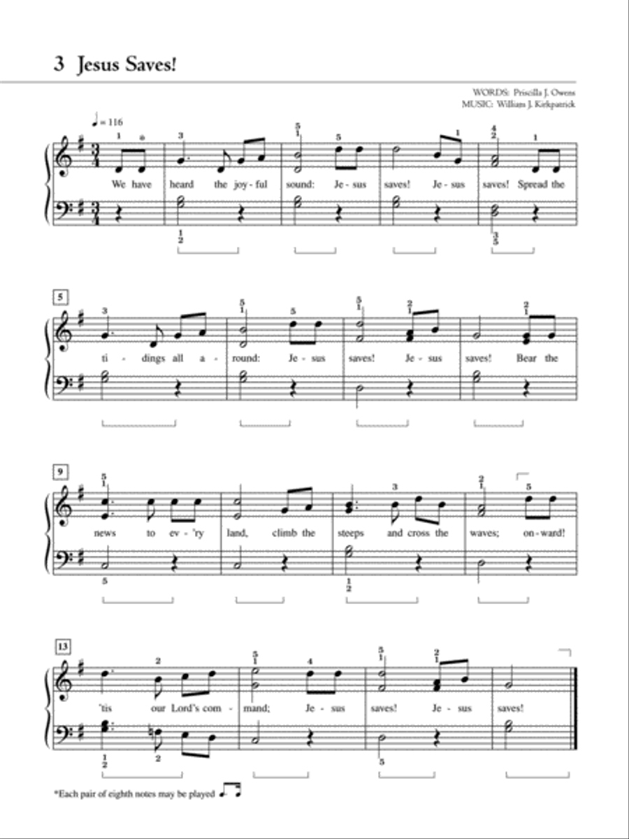 The Piano Student's Hymnal: 30 Hymns Simplified for Late Elementary to Early Intermediate Pianists Choir scores gallery preview page 4