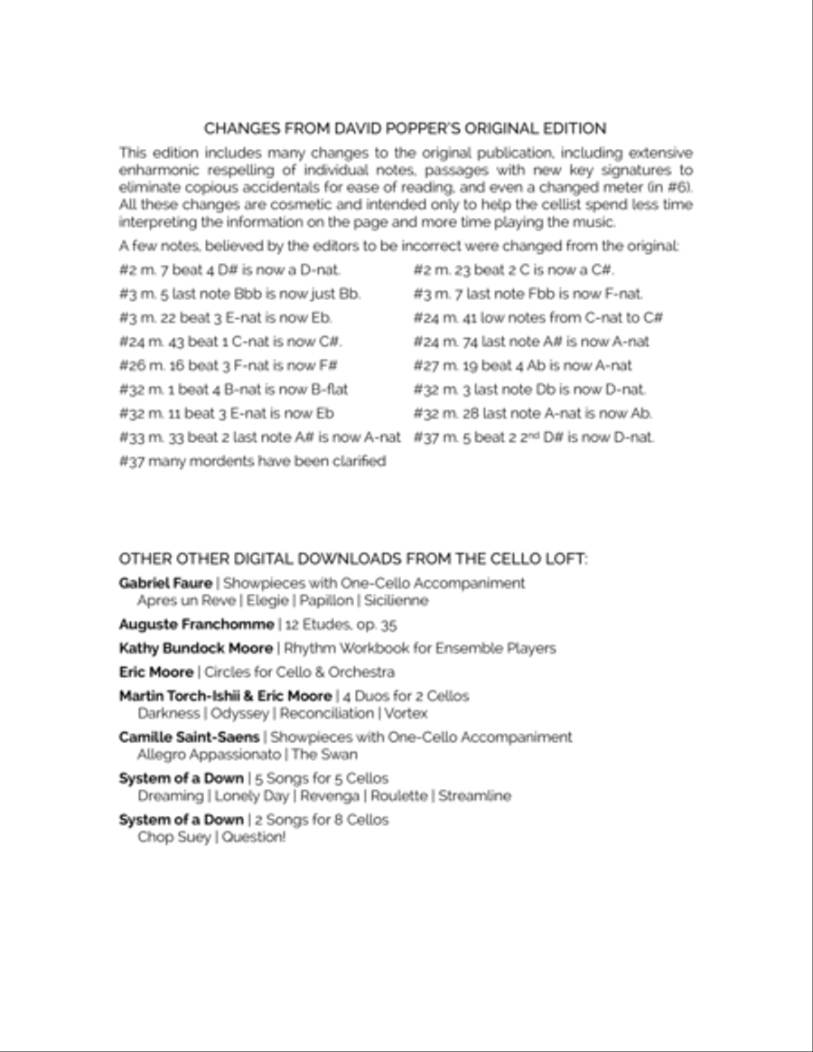 Popper | 40 Etudes, op. 73 - edited by Richard Aaron Cello Solo scores gallery preview page 3