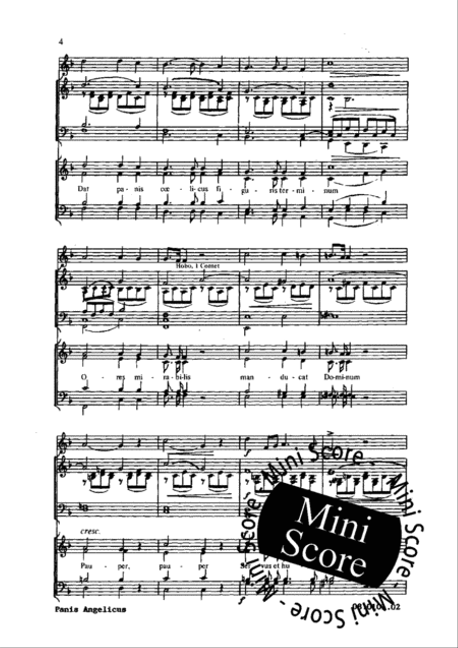 Ave Verum Corpus / Panis Angelicus 4-Part scores gallery preview page 6