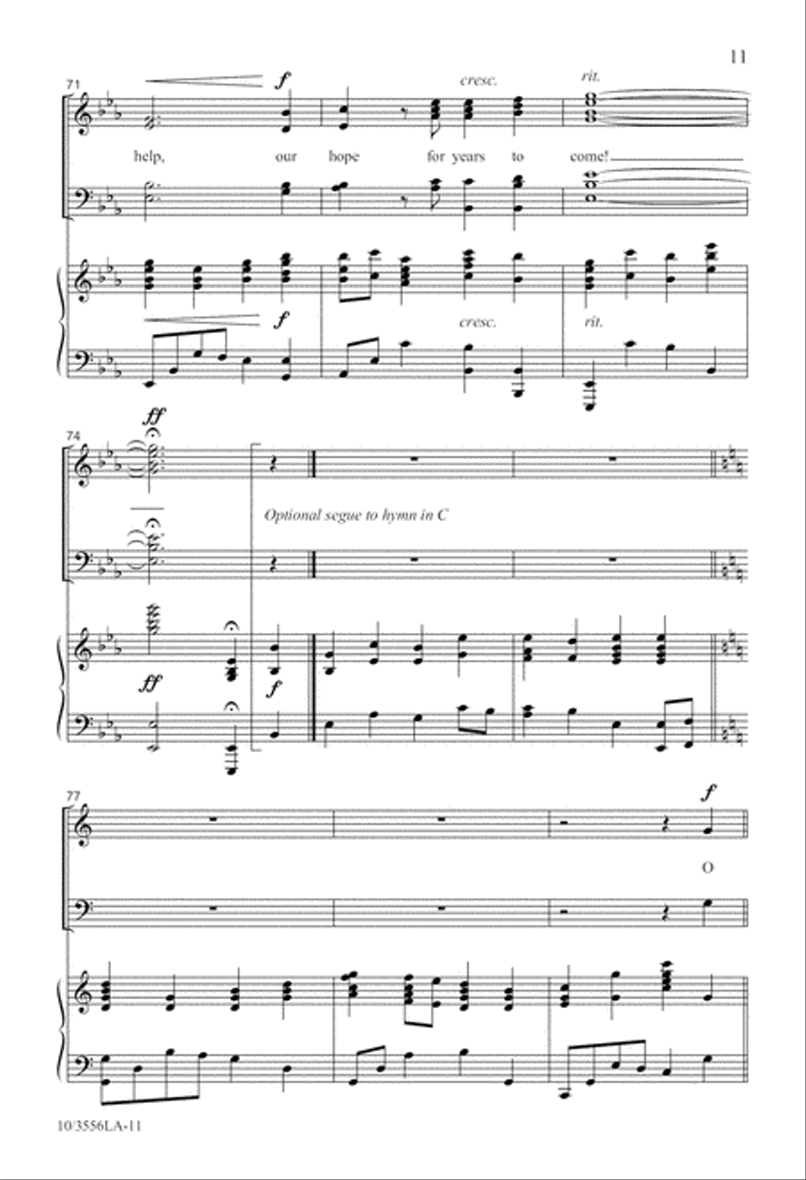 Our Hope for Years to Come 4-Part scores gallery preview page 12