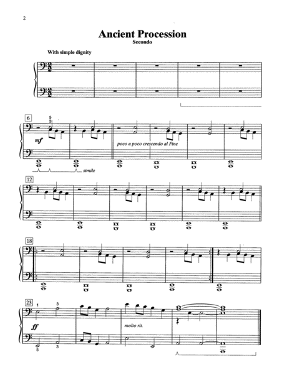 Two at One Piano, Book 3 Two at One Piano, Book 3 Small Ensemble scores gallery preview page 3