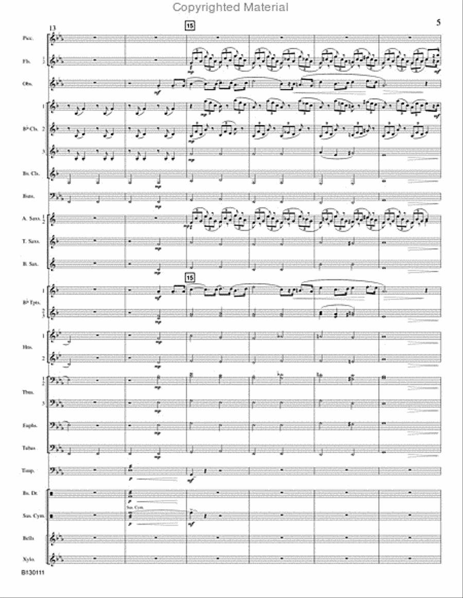 Holiday Prelude Concert Band scores gallery preview page 6