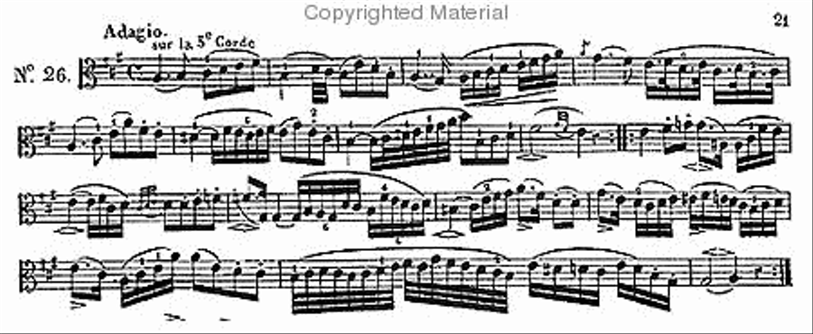 41 caprices for viola. 1869 Viola Solo scores gallery preview page 3