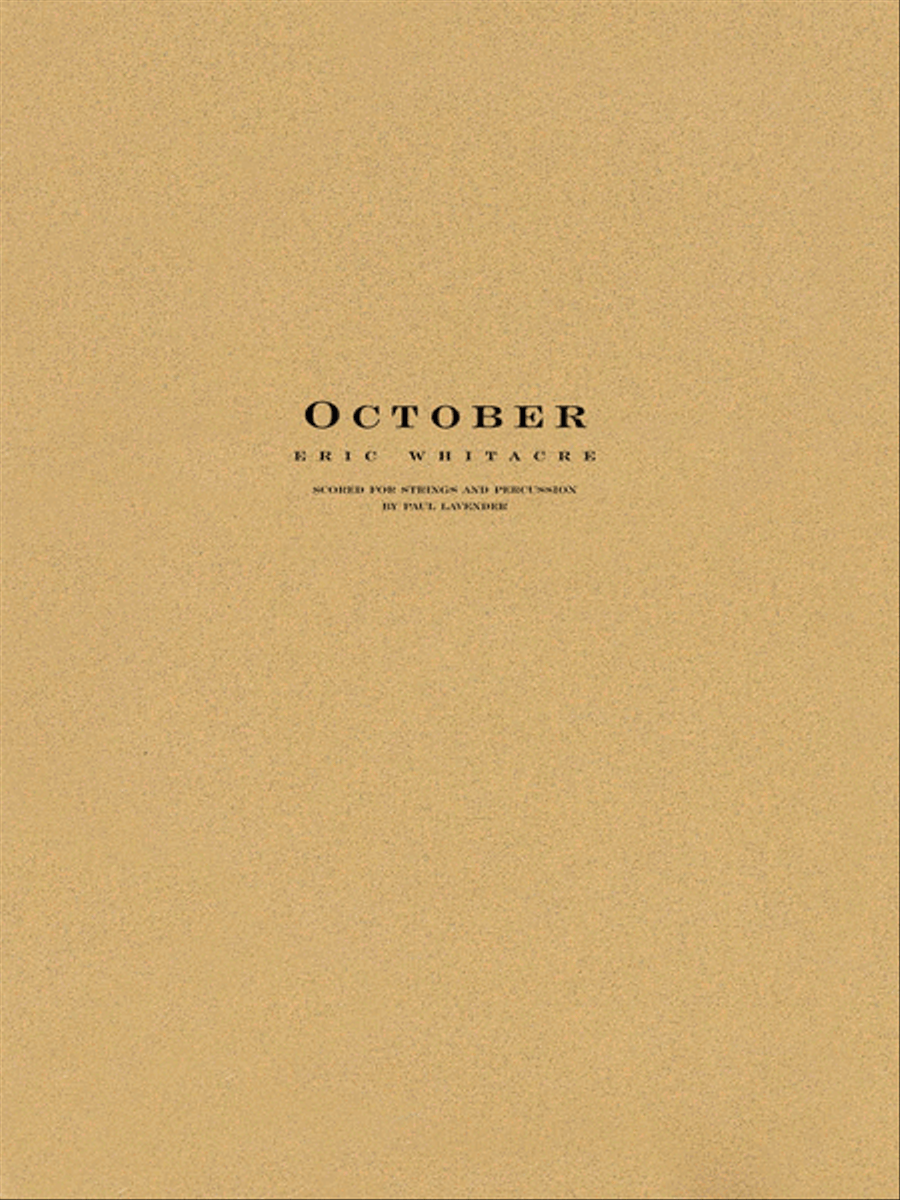 October – String Orchestra String Orchestra scores gallery preview page 1