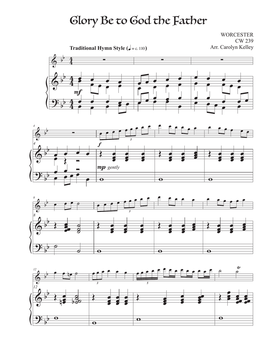 Glory Be to God the Father (Hymn Tune: WORCHESTER)