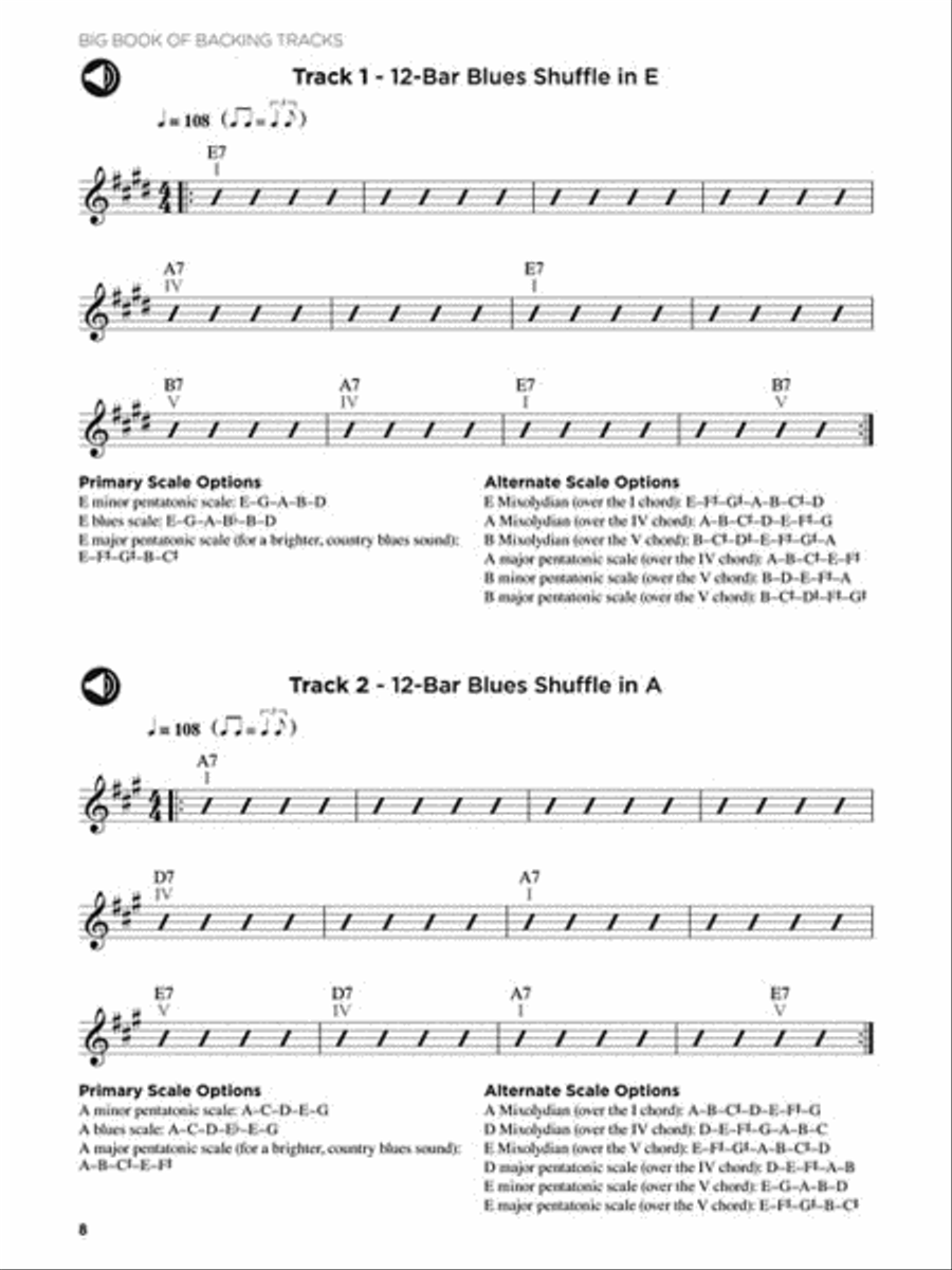 Big Book of Backing Tracks Electric Guitar scores gallery preview page 4
