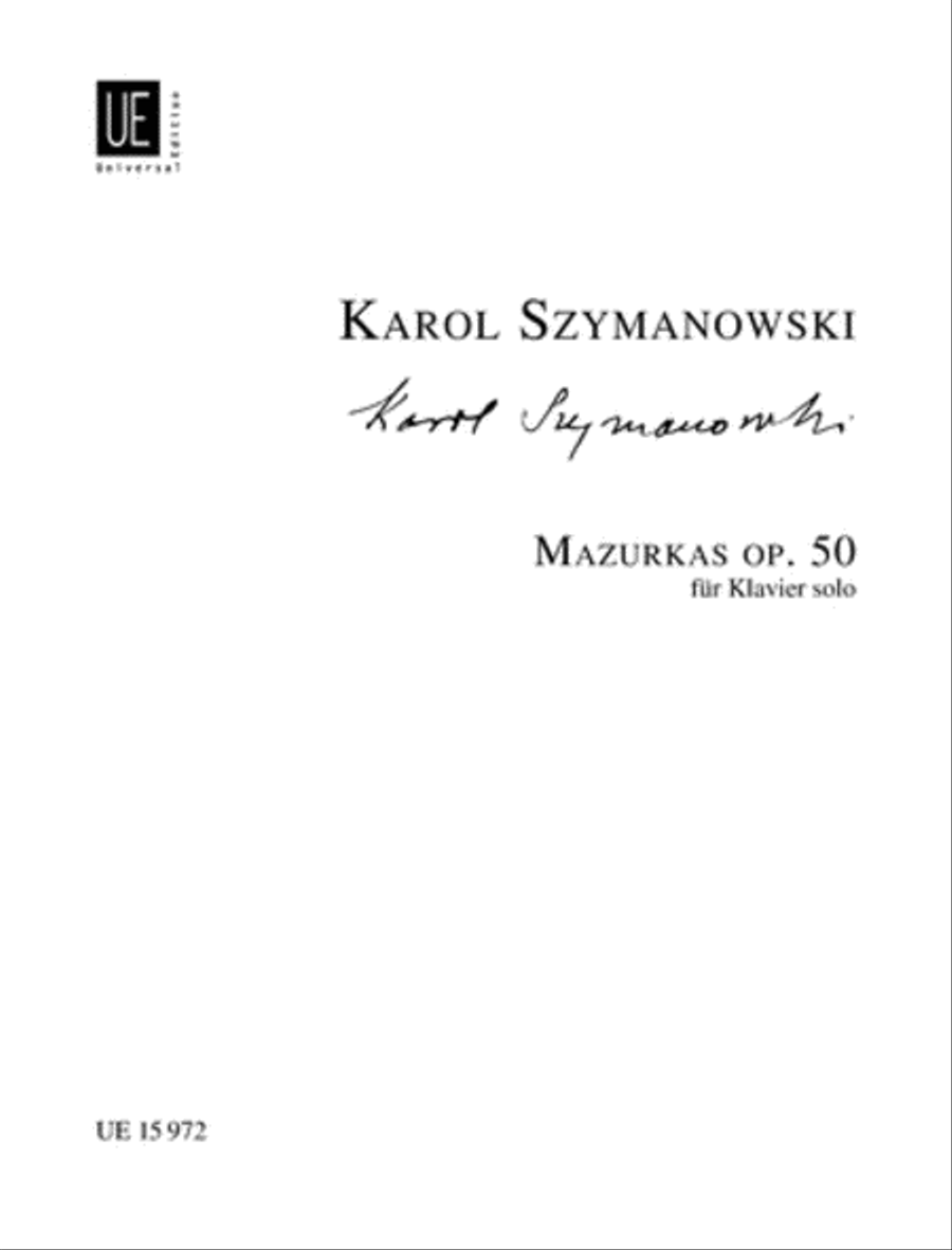 Mazurkas, Op. 50 Chamber Music scores gallery preview page 1