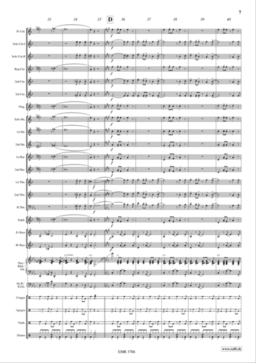 Salsa Sensation Brass Band scores gallery preview page 8