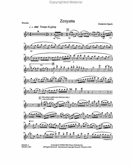 Zenyatta (score & parts) image number null