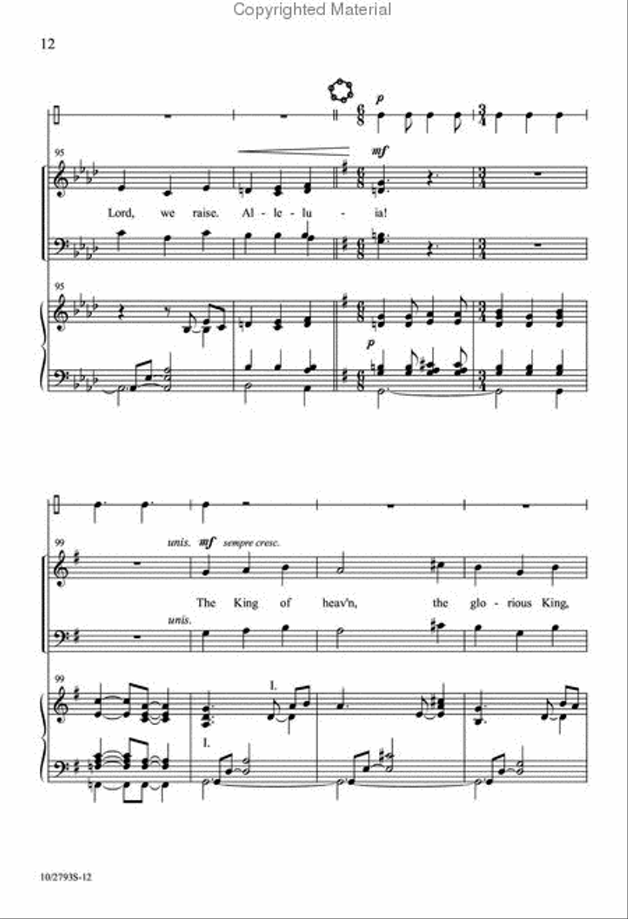 Now Let the Heavens Be Joyful 4-Part scores gallery preview page 12