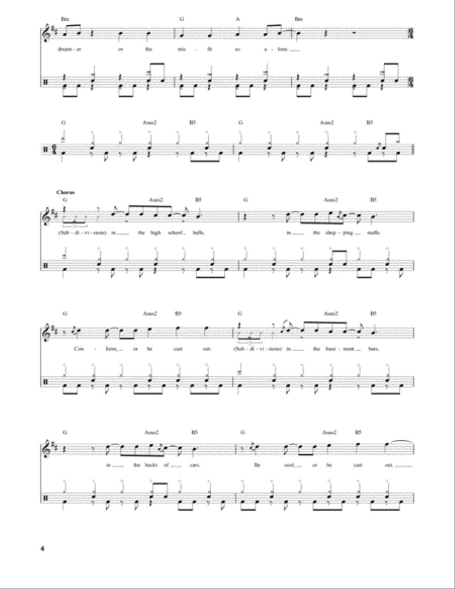 Subdivisions Drum Set scores gallery preview page 4