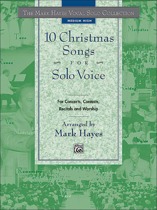 Book cover for Mark Hayes Vocal Solo Collection: 10 Christmas Songs for Solo Voice - Medium High (Book Only)