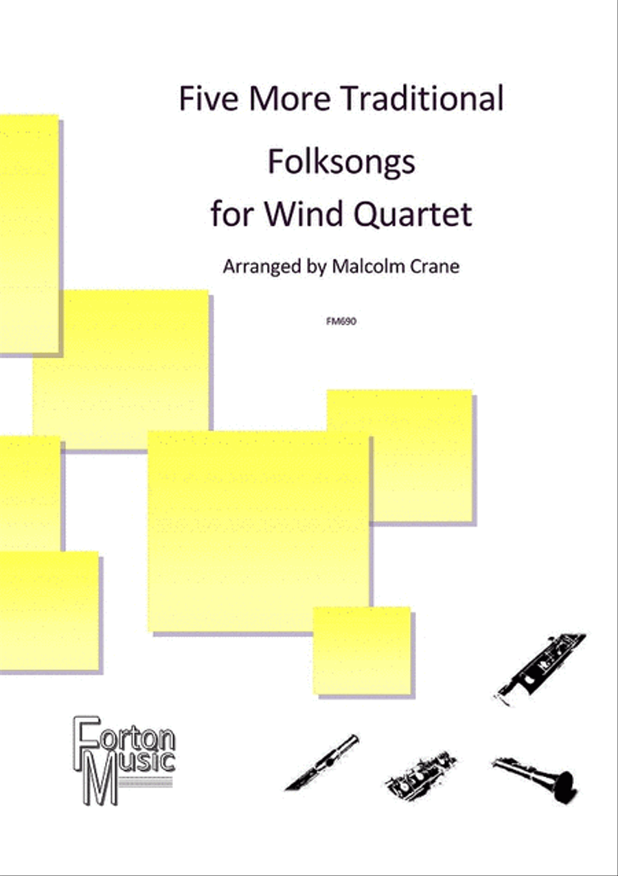 Five More Traditional FolkSongs Woodwind Quartet scores gallery preview page 1