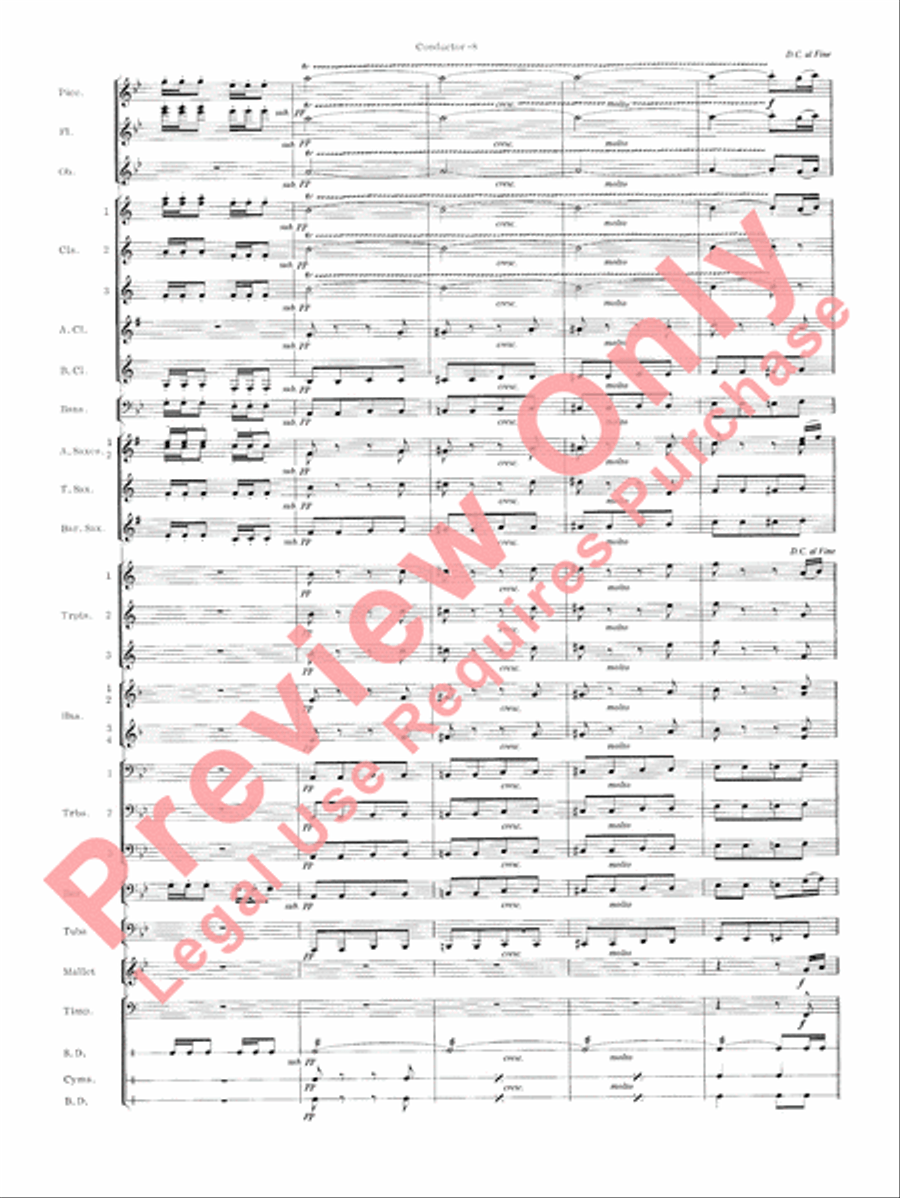 Carmen Suite Concert Band scores gallery preview page 10