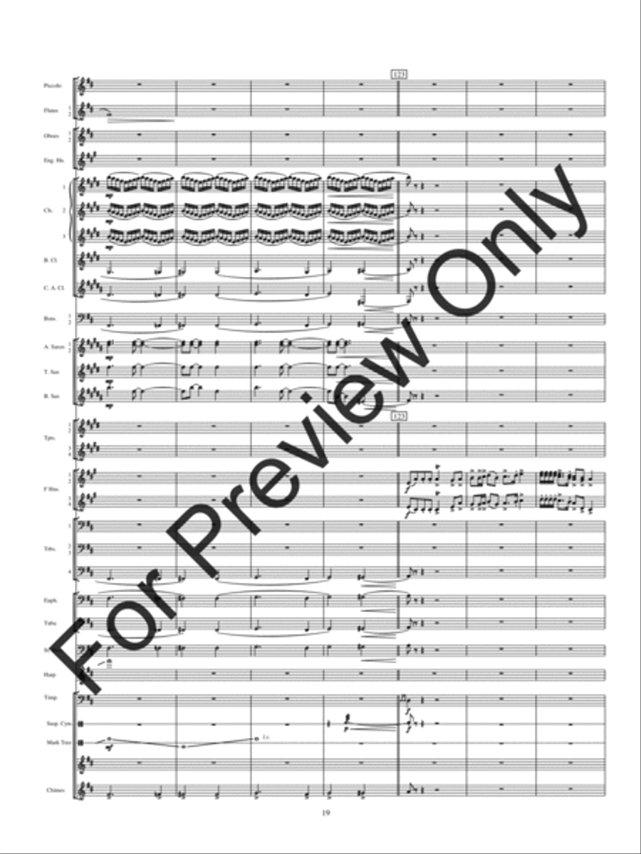 Holiday Rhapsody Concert Band scores gallery preview page 22