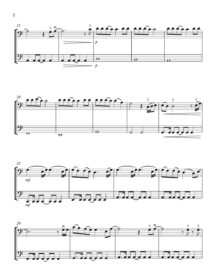 Love Me Like You Do String Duet scores gallery preview page 2