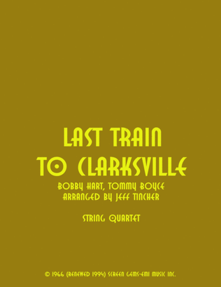 Book cover for Last Train To Clarksville