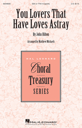 Book cover for You Lovers That Have Loves Astray