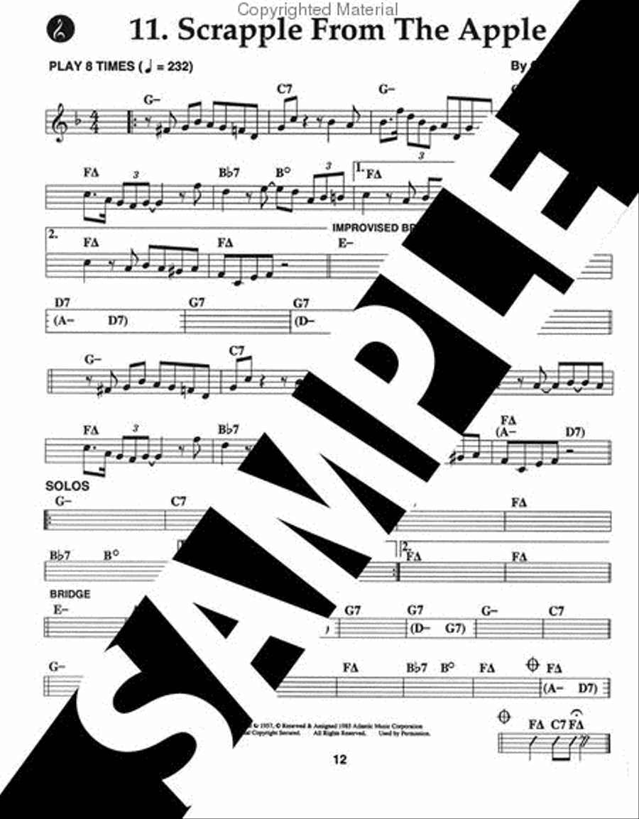 Volume 69 - Bird Goes Latin Alto Saxophone scores gallery preview page 5