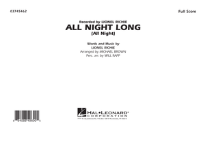 Book cover for All Night Long (All Night) - Full Score