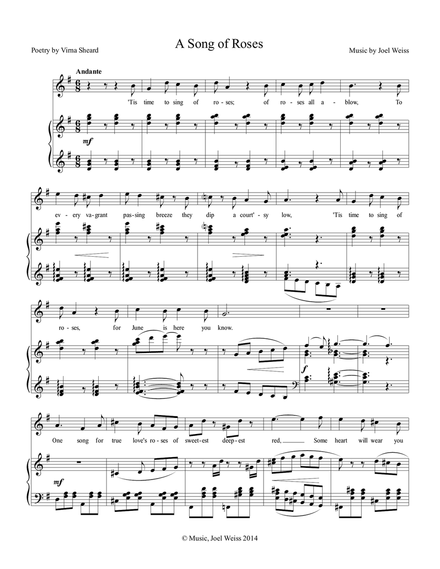 A Song of Roses Voice scores gallery preview page 1