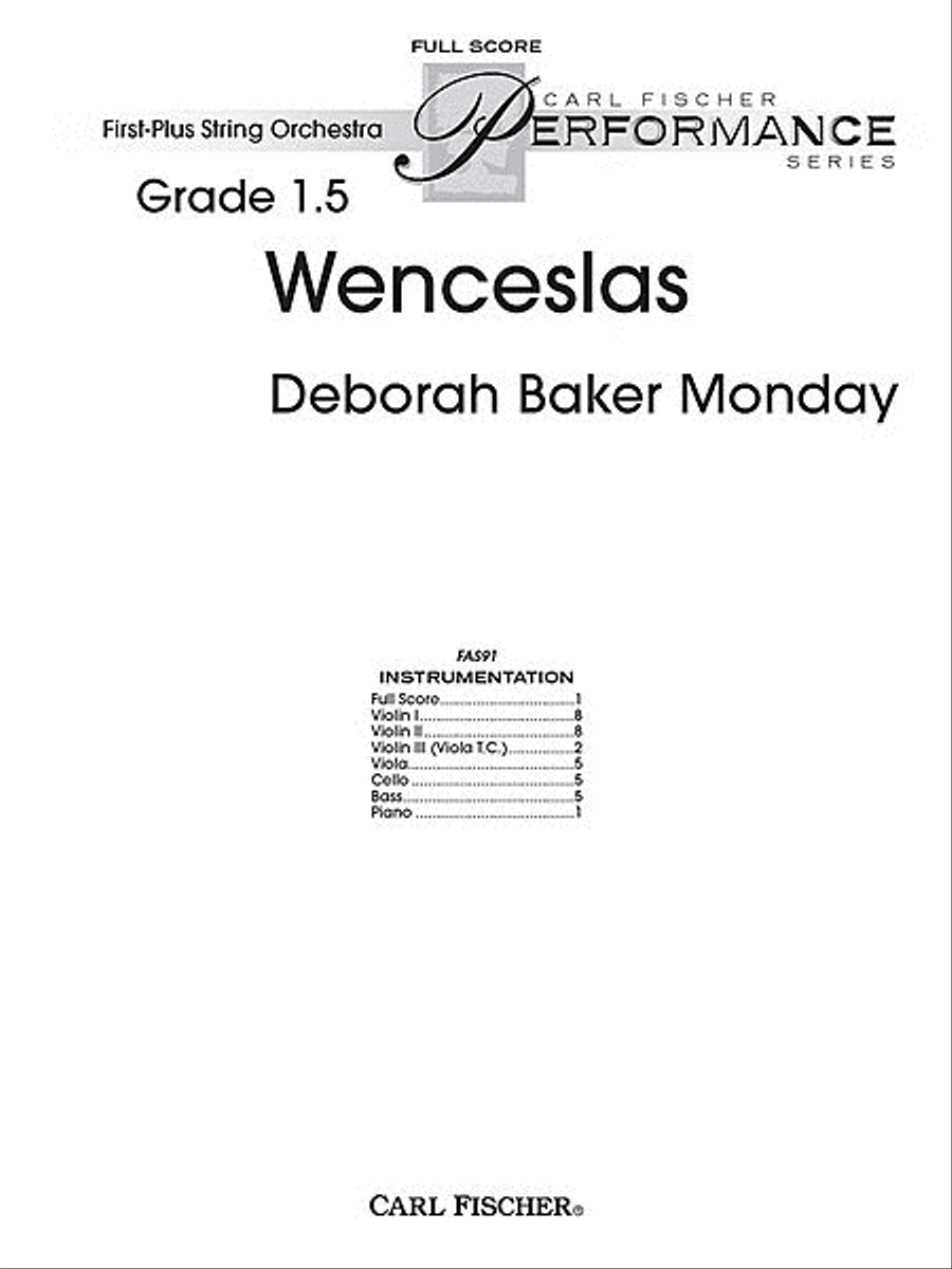 Wenceslas String Orchestra scores gallery preview page 1