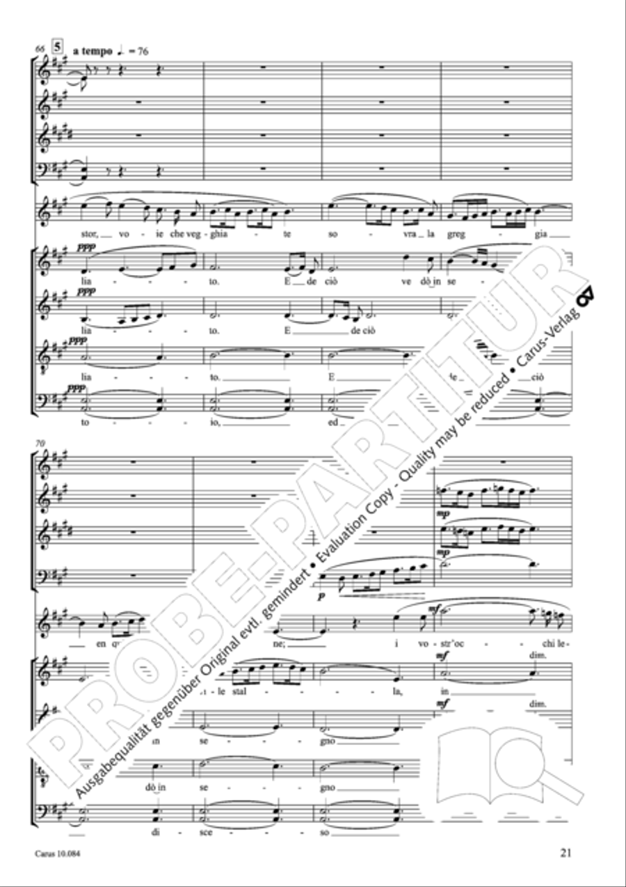 Lauda per la Nativita del Signore Divisi scores gallery preview page 22