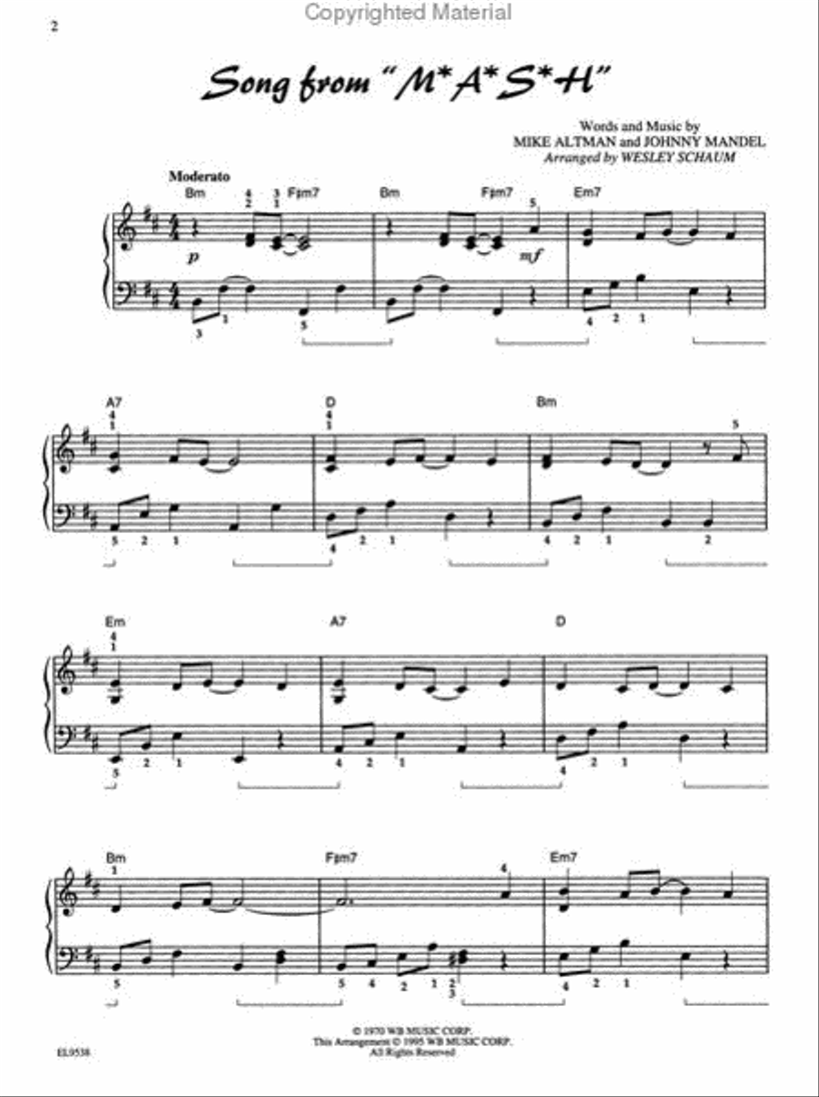 Schaum Pop Favorites Piano Method scores gallery preview page 2