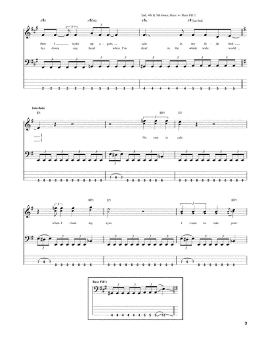 Sleepwalker Sleepwalker Guitar Tablature scores gallery preview page 3