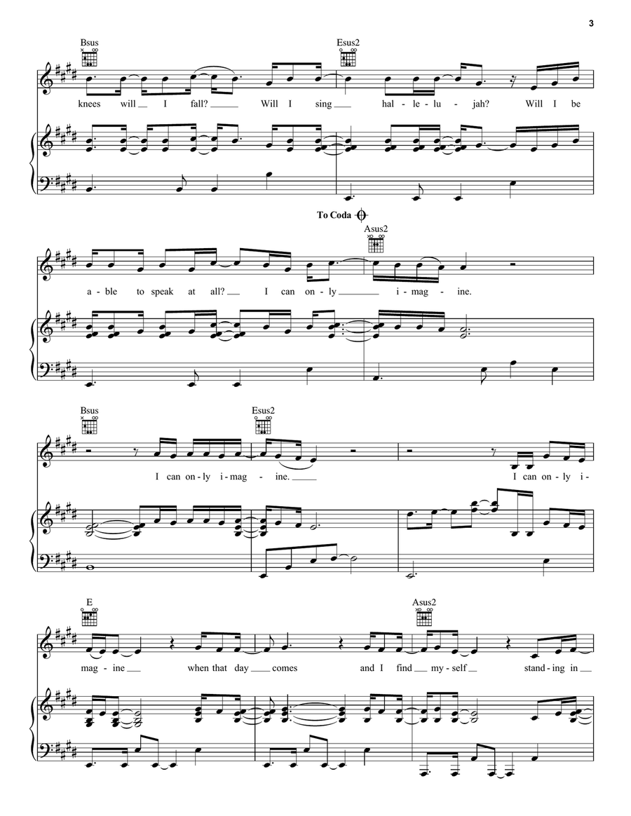 I Can Only Imagine Guitar scores gallery preview page 3