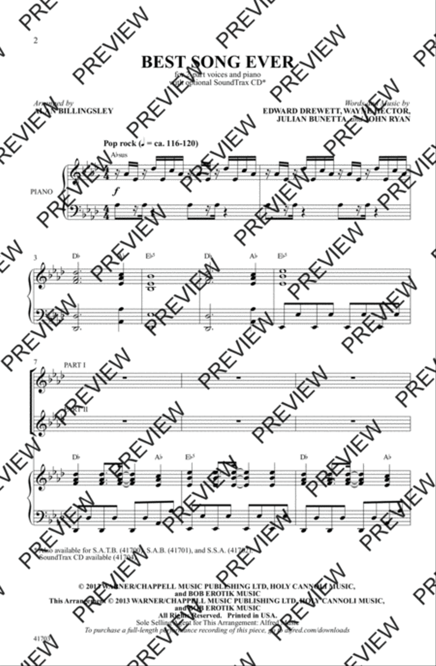 Best Song Ever Best Song Ever 2-Part scores gallery preview page 2
