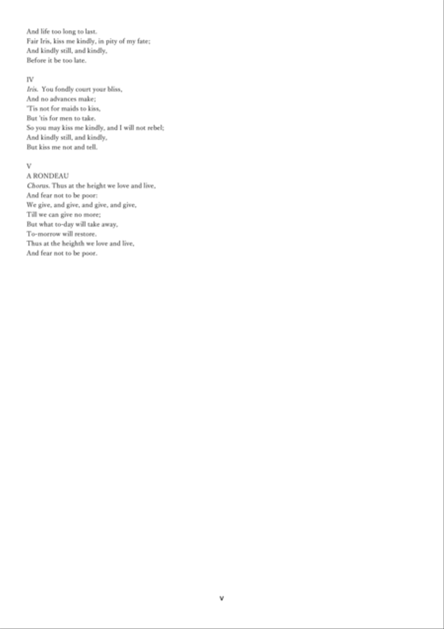 Love-Canzonettes: 10 strophic works for SATB a capella choir on bucolic poems of John Dryden 4-Part scores gallery preview page 5