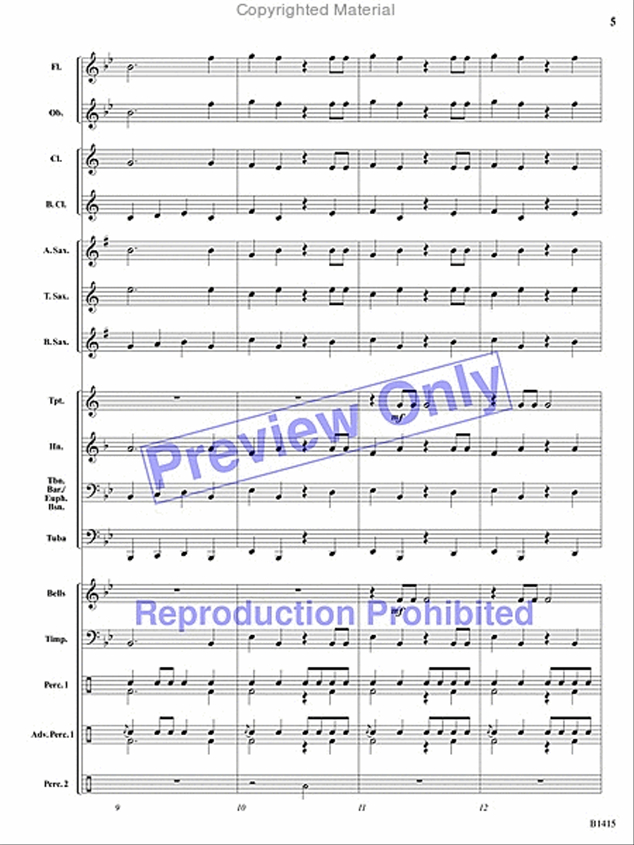 Hallelujah Chorus Hallelujah Chorus Concert Band scores gallery preview page 4