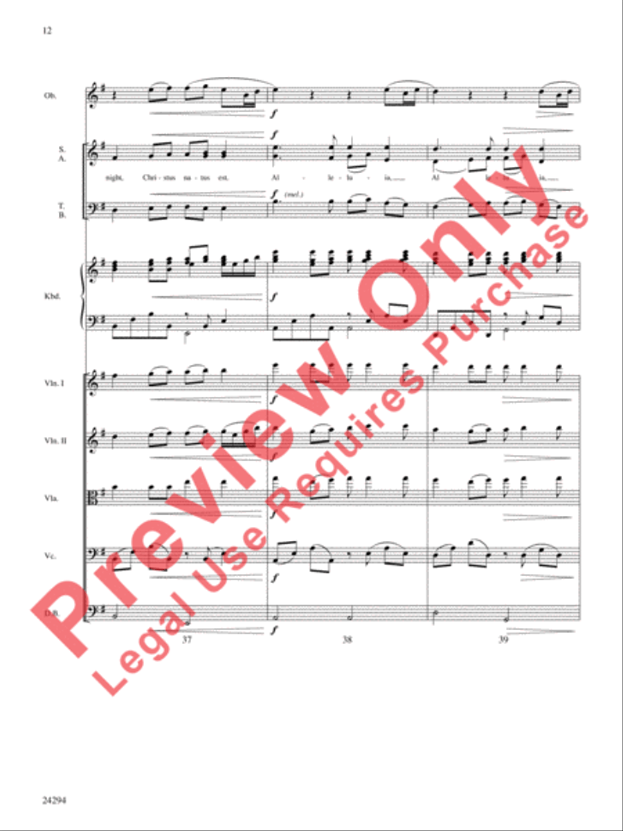 Pavane for a Silent Night Choir scores gallery preview page 13