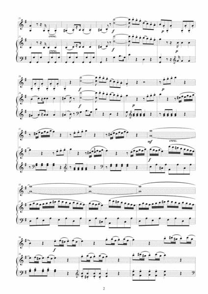 Mozart - Violin Sonata No.18 in G major KV 301 for Violin and Piano - Score and Part image number null