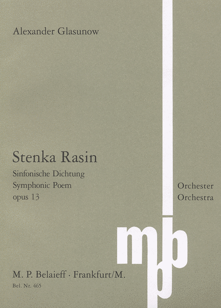 Stenka Rasin Op. 13