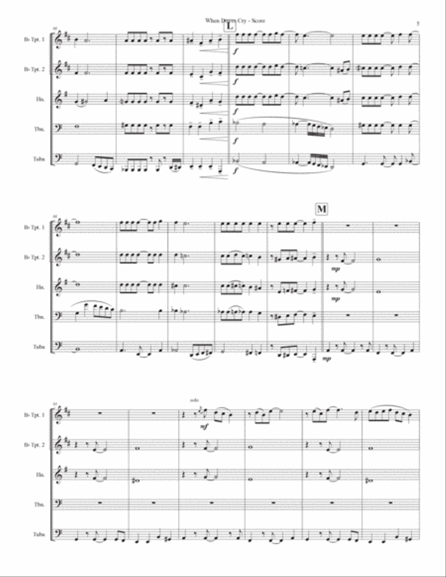 When Doves Cry When Doves Cry School and Community scores gallery preview page 5