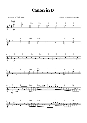 Book cover for Canon in D - Acoustic Guitar Solo (+CHORDS)