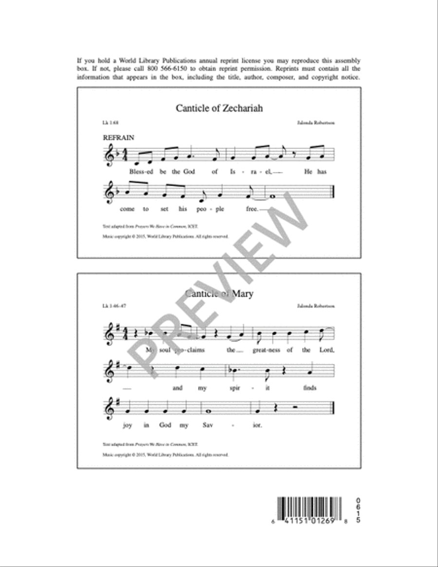 Three Canticles in Gospel Style 4-Part scores gallery preview page 21