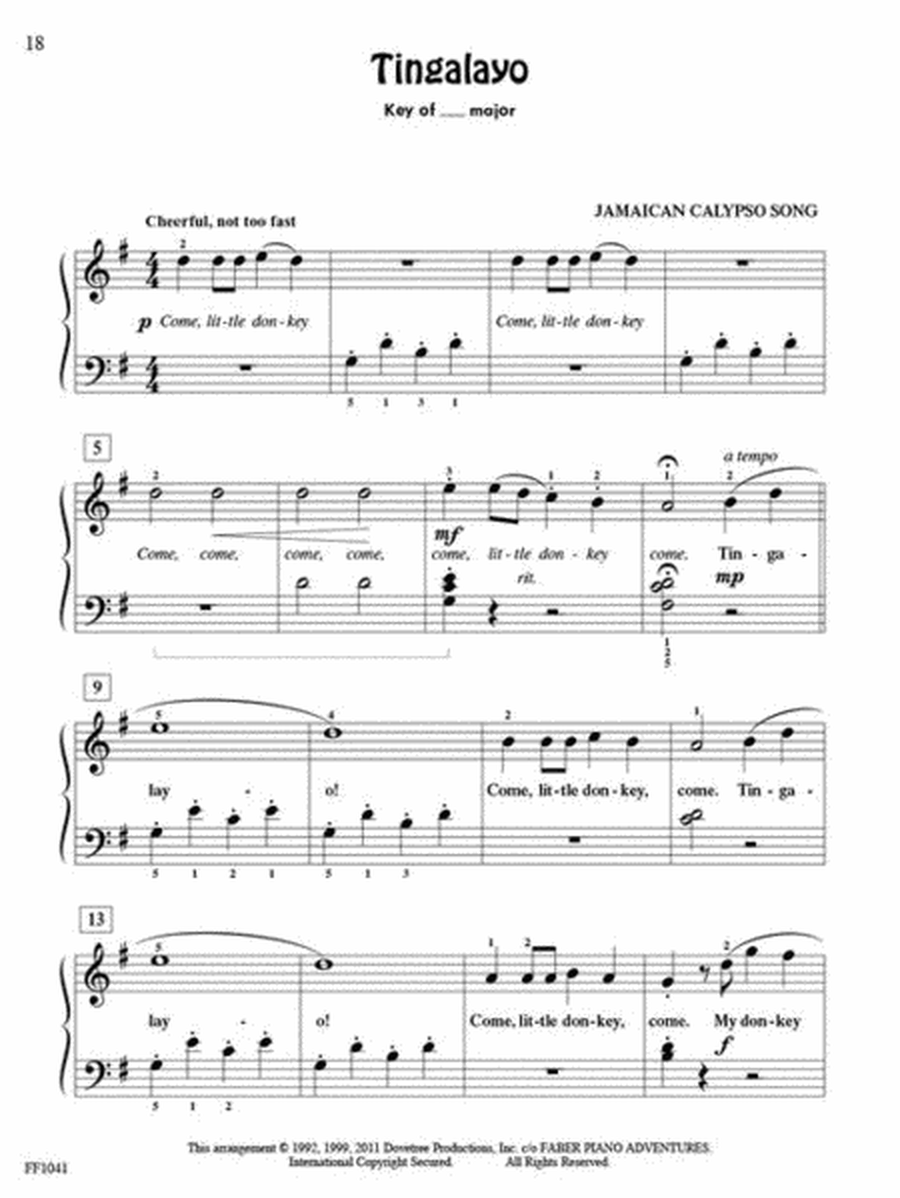 ChordTime Piano Kids' Songs