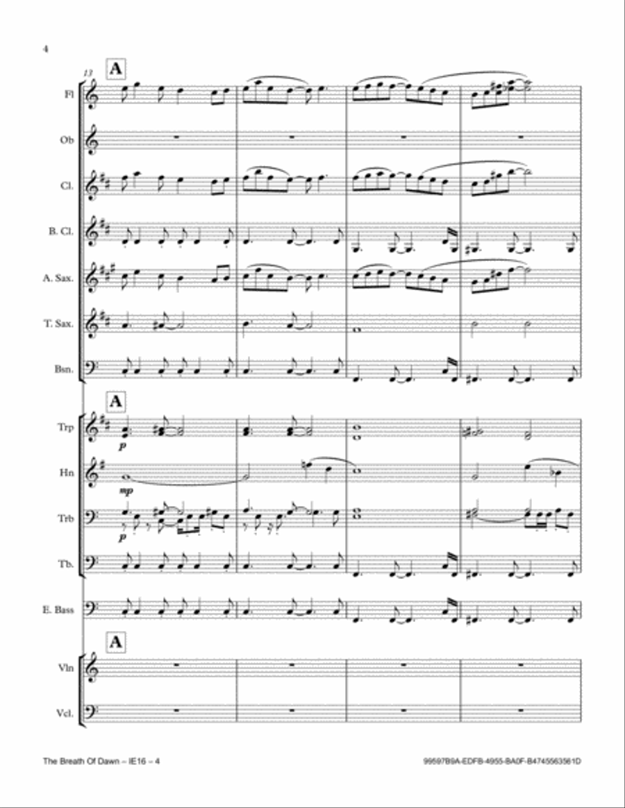 The Breath Of Dawn Full Orchestra scores gallery preview page 4