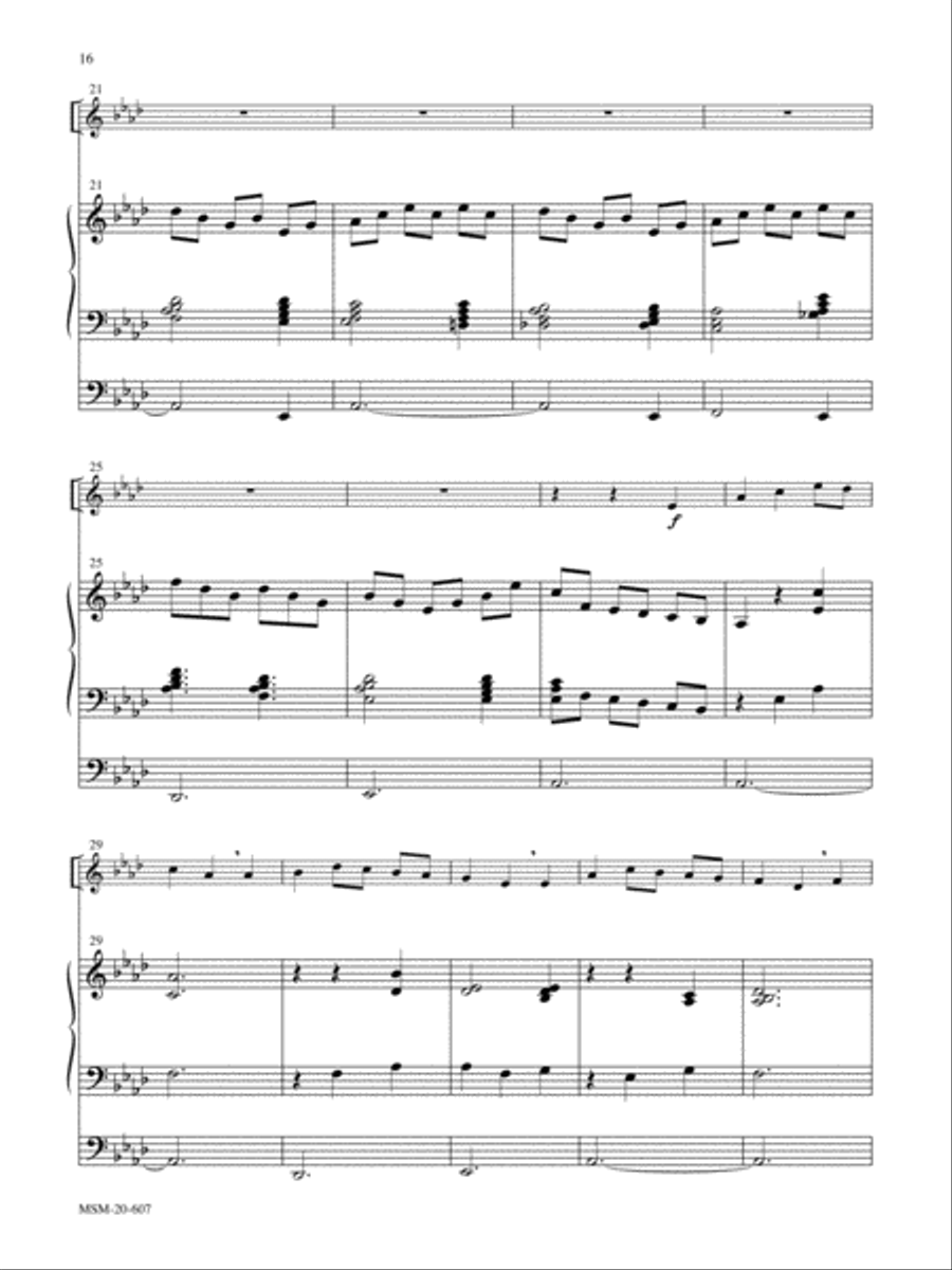 Let All Things Now Living Trumpet scores gallery preview page 3