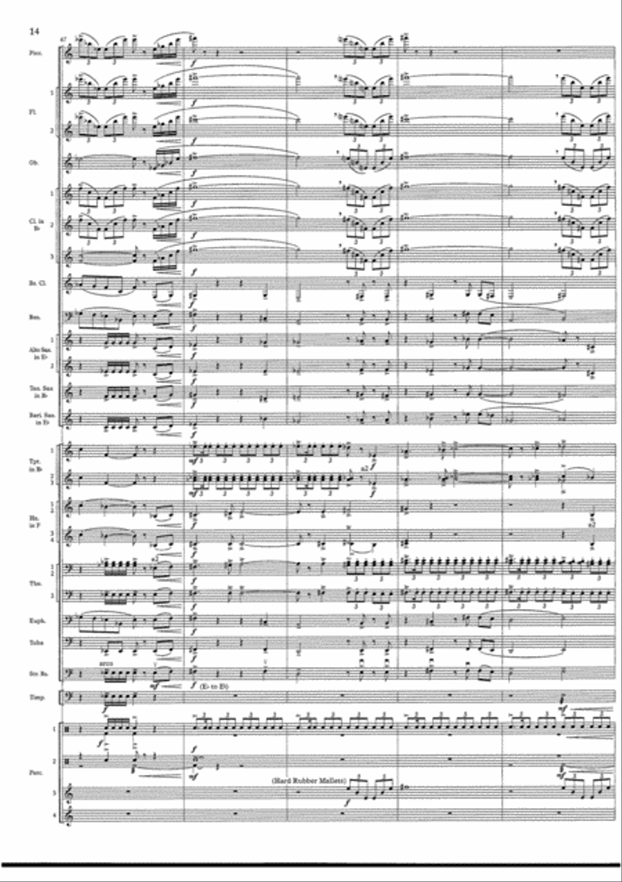 Cry of the Last Unicorn Concert Band scores gallery preview page 14