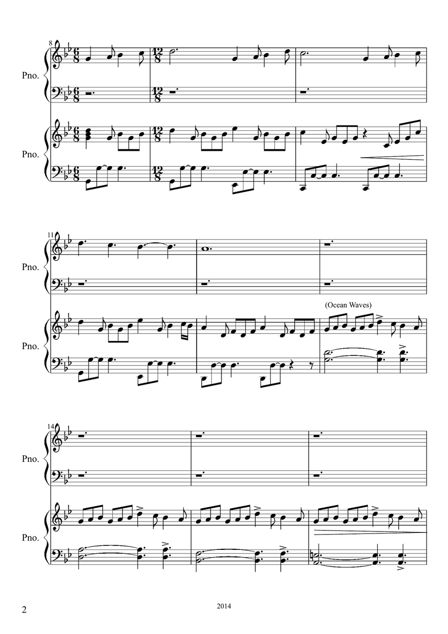 Pirate Treasure Easy Piano scores gallery preview page 2