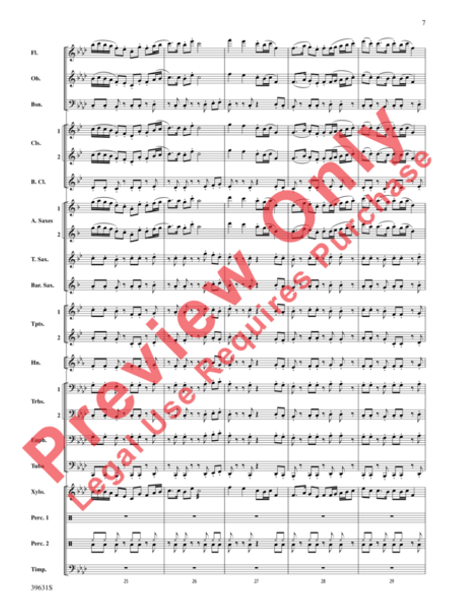 Jubilee Celebration Jubilee Celebration Concert Band scores gallery preview page 8
