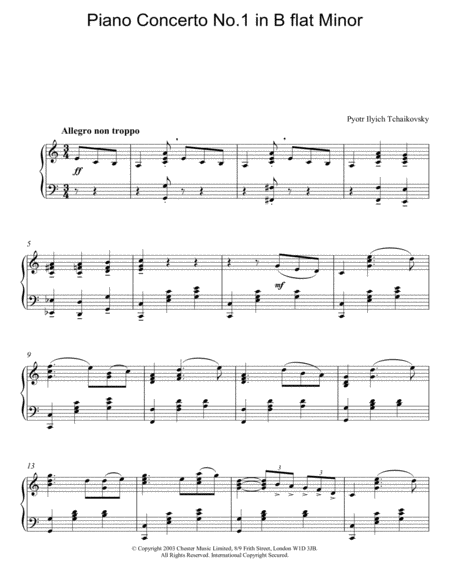 Piano Concerto No. 1 In Bb Minor