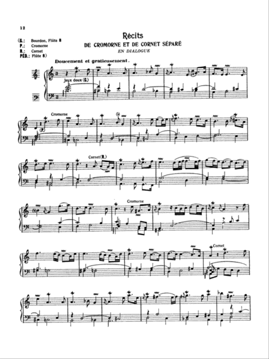 Clerambault: Organ Book Cornet scores gallery preview page 1