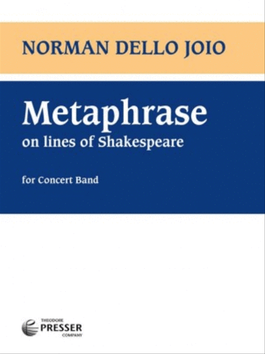 Metaphrase Concert Band scores gallery preview page 1