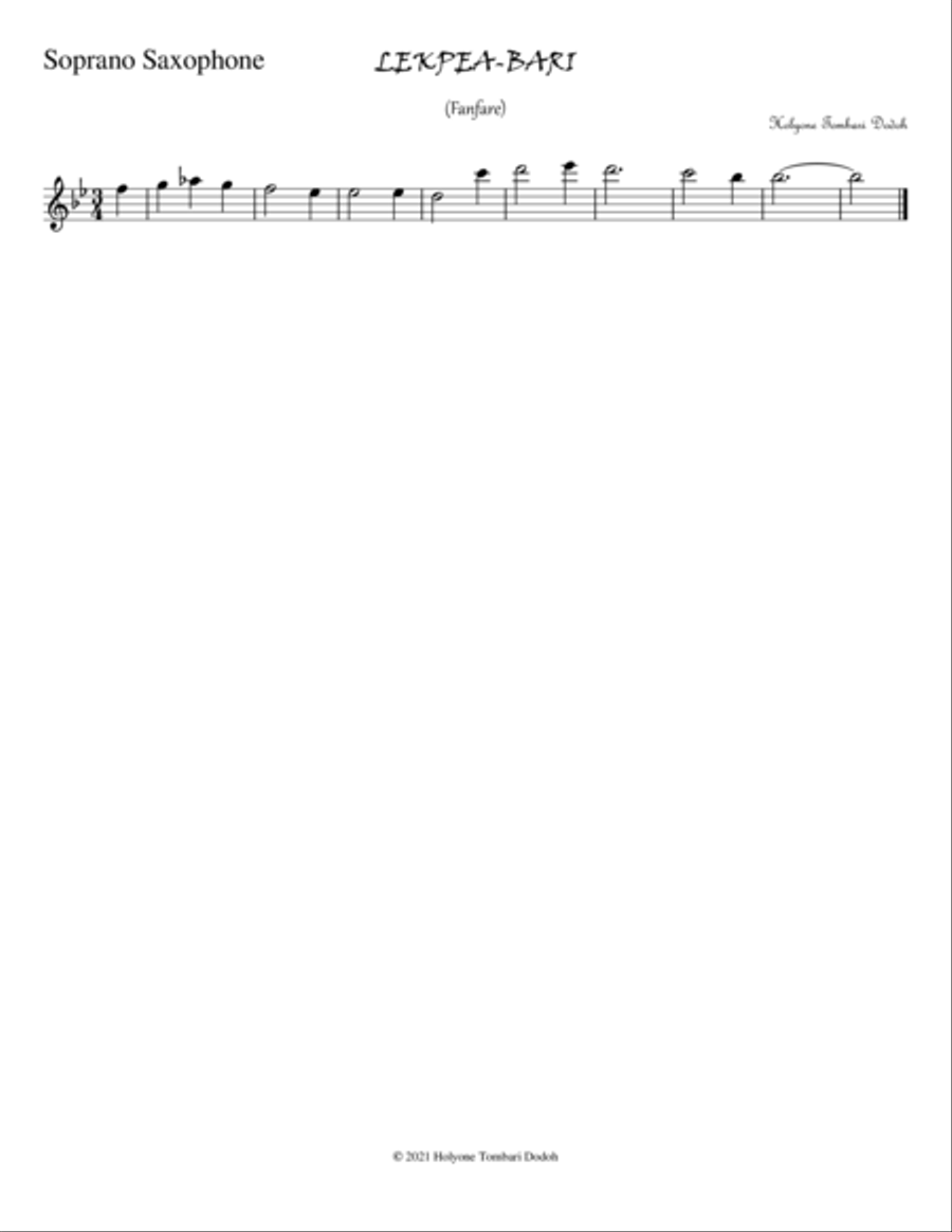 Lekpea-Bari Lekpea-Bari Woodwind Ensemble scores gallery preview page 6